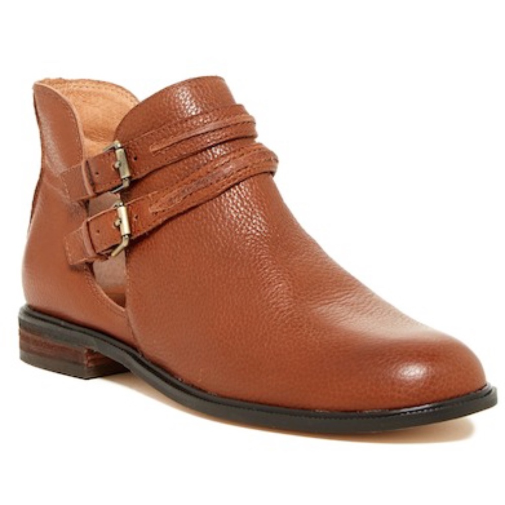 Leather Islip V Cut Out Chelsea Bootie Corsio Cuomo Tumbled Leather - Picture 2 of 4
